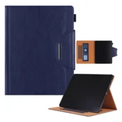 Nikcorp Magnetni preklopni etui za iPad Air 4 10.9, usnjena torbica s stojalom in funkcijo spanja, mornarsko moder