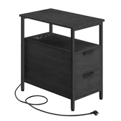Songmics Stranska miza 60x35x61 cm siva