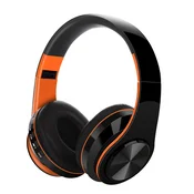 INF Brezžične over-ear slušalke, globok bas, 400mAh, ~200h Orange, (5000296274)