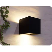 LEDin LED stenska svetilka 2x3W, 450lm, črna Barva světla: Topla bela [478146-II]