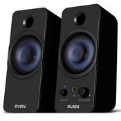 SVEN 431 2.0 zvucnici za racunalo, crni, USB, izlazna snaga 2x3W (RMS), Bluetooth