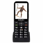 Evolveo - EasyPhone LT, 4G mobilni telefon za seniore, crni