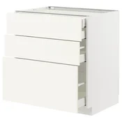 METOD/MAXIMERA Podstav omr 3lč/2nzk/1sre/1vsk prd, bela/Vallstena bela, 80x60 cm