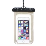 OEM Univerzalno vodoodporno etui za telefon s plastičnim zapiranjem, črno