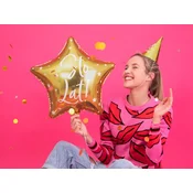 Folija balon Happy Birthday!, 40 cm, zlat, 1 kos.