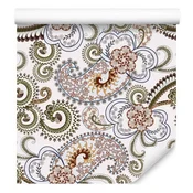 Barvita tapeta z vzorcem Paisley za dnevno sobo in spalnico 50x1000 cm