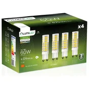 LUMILED 4x G9 LED kapsulna žarnica 7W = 60W 670lm 4000K nevtralna 360°