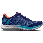 Under Armour Mens UA Flow Velociti Wind 2 Running Shoes Sonar Blue/Citrus Blast/Blue Surf 43