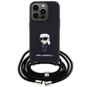 Karl Lagerfeld zaščitni ovitek Monogram Metal Pin, Iphone 15 Pro Max