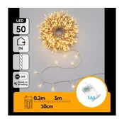 Aigostar - LED božicna girlanda 50xLED/3xAA 5,3m topla bela