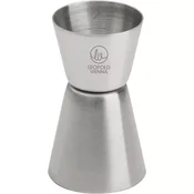 LEOPOLD VIENNA Jigger barski merilec 2+4 cl, nerjavno jeklo, mat, 88 mm, premer: 50 mm