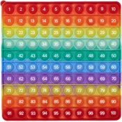 Dardanar Toy Rainbow Hundreds Chart za otroke - igrače za štetje - priljubljene igrače za otroke, (21127159)