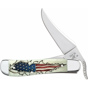 Case Cutlery Russlock Natural US Flag