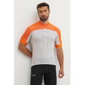 Biciklistička majica kratkih rukava POC Essential Road boja: narančasta, s uzorkom