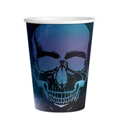 Amscan Papirnati kozarčki - Holografske lobanje 250 ml 8 kos
