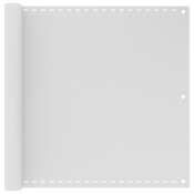 vidaXL Balkonsko Platno HDPE 90x600 cm Bele Barve