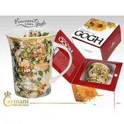 Carmani, porcelanasta skodelica - VAN gogh/Roses
