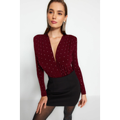 Trendyol Burgundy Stone Body