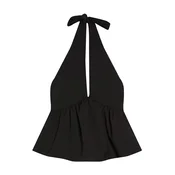 Bershka Top črna
