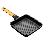 Square grill pan, aluminum, 28x28 cm, Efficient Orange - BRA