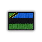shumee Našitek zastave Zanzibarja - magnetna podlaga - vezen našitek/značka/emblem