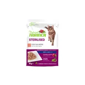 Natural Trainer Cat Sterilised koščki v omaki, vrečka - losos - 85 g 12 x 85 g