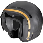 Scorpion Belfast II Carbon Regal otvorena motociklisticka kaciga mat crno-zlatna