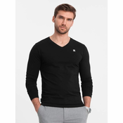 OMBRE Moška majica z dolgimi rokavi V-NECK mix 2-pack V3 Z87 MDN126796 XL