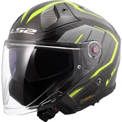 Otvorena motociklisticka kaciga LS2 OF603 Infinity II C Urus fluo žuta