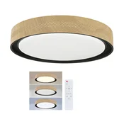 Brilagi - LED stropno svetlo (prigušiva) COCI LED/48W/230V O 39 cm drvo/crna+daljinski upravljac