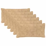 vidaXL Prevleka za blazino 6 kos HOUTEN Krem 40 x 70 cm