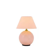 Globen Lighting baterijska namizna svetilka IRIS, roza, višina 23 cm, G4 - Dnevna soba/jedilnica - Vintage - Steklo
