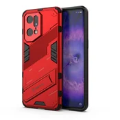 SHIEID ovitek s stojalom za Oppo Find X5 Pro – rdeča