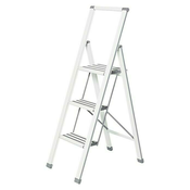 Bela zložljiva lestevWenko Ladder Alu, višina 127 cm