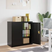 Vidaxl vidaXL Omara za dokumente črna 90x40x90 cm jeklo