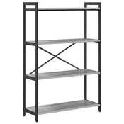 Vidaxl Knjižna polica Siva sonoma 80 x 30 x 120 cm Konstruiran les