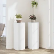 Stalci za biljke 2 kom bijeli 25x25x80 cm konstruirano drvo