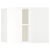 METOD Ugaoni zidni element s policama, bela/Vallstena bela, 68x60 cm