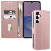AVIZAR Ohišje za Samsung Galaxy A16 Clapet Denarnica in držalo za videoposnetke, Šampanjec roza, (5000016411)