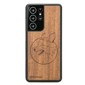shumee Lesen ovitek za Samsung Galaxy S21 Ultra LIS merbau