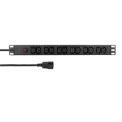 Logilink pdu 12 x c13, konektor c14, prenaponska zaštita ( 6692 )