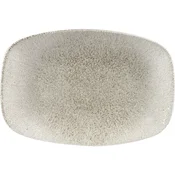 CHURCHILL Raku Agate grey plitev krožnik, pravokoten, dolžina: 237 mm (12 kos)