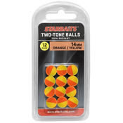 Two Tones Balls 10mm POP UP 12 kosov oranžová/žlutá