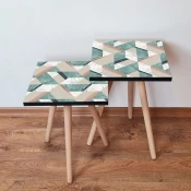 Hanah Home Set klub stocica 2Shp330, 2 komada, Šareni