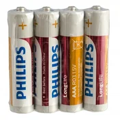 Philips baterije R03/AAA 1,5 V za majhne prste, 4 kosi.