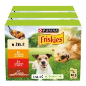 FRISKIES ODRASLI multipack s govedinom, piletinom i janjetinom u želeu 3 x (12 x 85g)