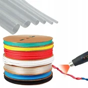 Termoskrčljiva cev prozorna 20mm 1m