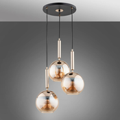 Luster na sajli VOLDA, 3x E27, maks. 15 W, 230 V, precnik 52 cm, mesing