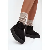 BIG STAR SHOES Womens Snow Boots On Platform With Stitching Big Star