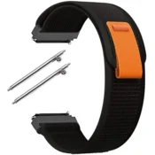 GS Univerzalni najlonski pašček 22 mm, črne/oranžne barve